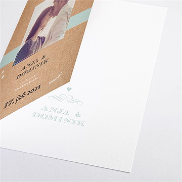 Kirchenheft Hochzeit kleines origami - Sicht 2