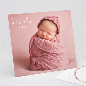 Dankeskarte Geburt Lilly