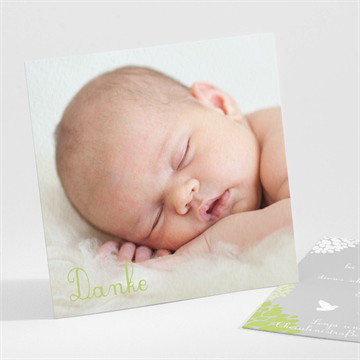 Dankeskarte Taufe fliegende tauben