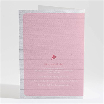 Kirchenheft Taufe Rosa Schleife - Sicht 4