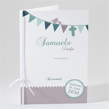 Kirchenheft Taufe Vogelgesang Junge