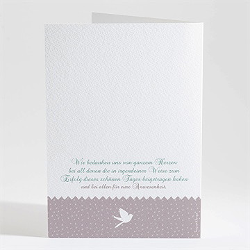 Kirchenheft Taufe Vogelgesang Junge - Sicht 4