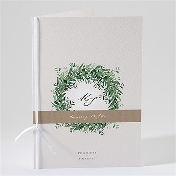 Kirchenheft Hochzeit frühlingskranz