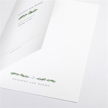 Kirchenheft Hochzeit rosmarin zweig - Vue 2