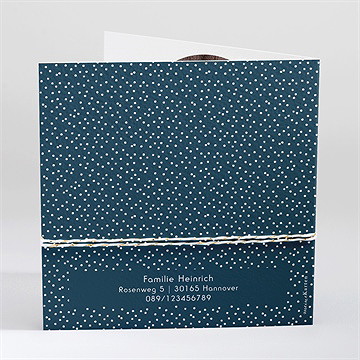 Geburtskarte getupft - vue 3