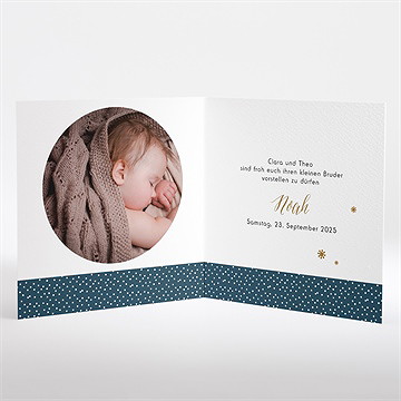 Geburtskarte getupft - Vue 2