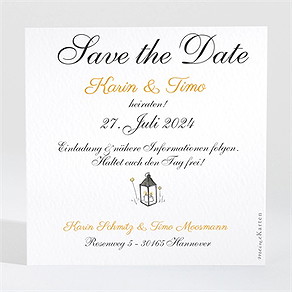 Save the Date Karte sommerhochzeit