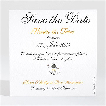 Save The Date Karte Sommerhochzeit
