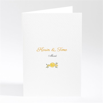 Menükarte Hochzeit sommerhochzeit