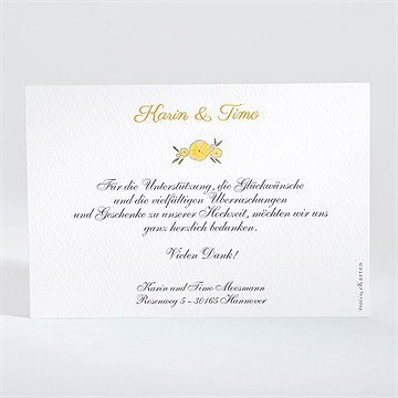 Dankeskarte Hochzeit Sommerhochzeit - Vue 2