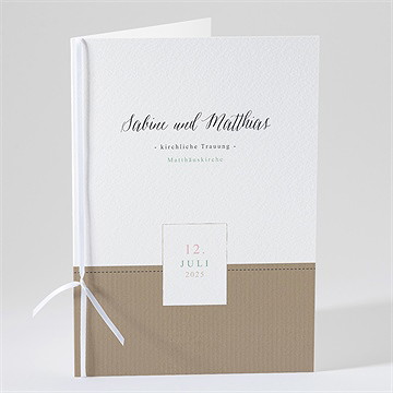 Kirchenheft Hochzeit natürlich verbunden