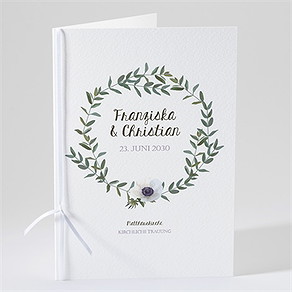 Kirchenheft Hochzeit zarte blüte