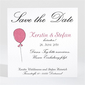 Save the Date Karte hochzeitspaar