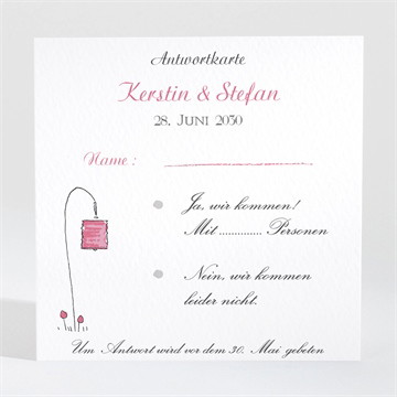 Antwortkarte Hochzeit Hochzeitspaar