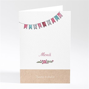 Menükarte Hochzeit hochzeitspaar
