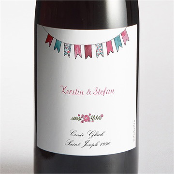 Flaschenetikett Hochzeit hochzeitspaar