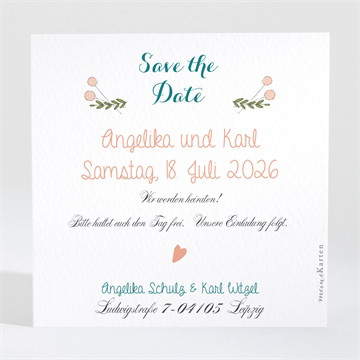 Save the Date Karte Bohemian