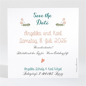 Save the Date Karte bohemian