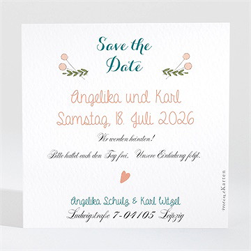 Save the Date Karte bohemian