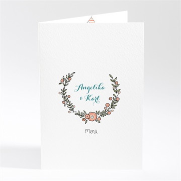 Menükarte Hochzeit Bohemian