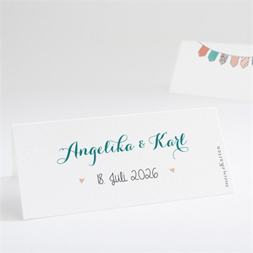 Tischkarte Hochzeit Bohemian