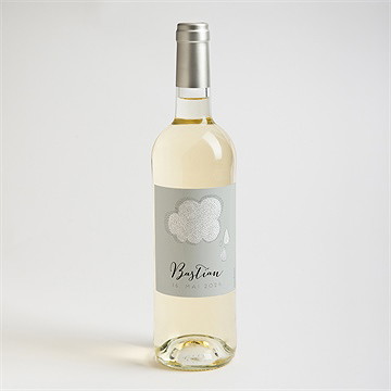 Flaschenetikett Geburt Wolke - Vue 2