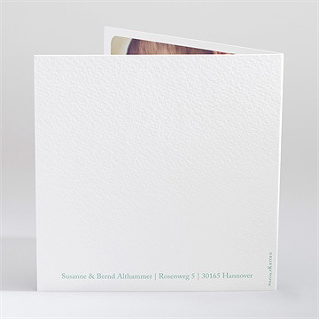 Geburtskarte Aquarellmuster Grün - Vue 3