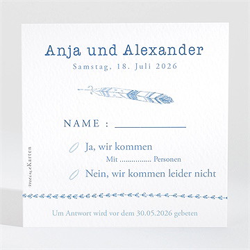 Antwortkarte Hochzeit Dreamcatcher