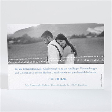 Dankeskarte Hochzeit Dreamcatcher - Vue 2