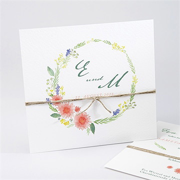 Hochzeitseinladung blume