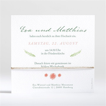 Hochzeitseinladung blume - Vue 2