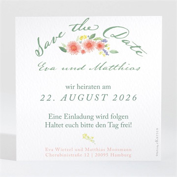 Save the Date Karte blume