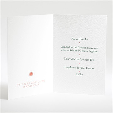 Menükarte Hochzeit blume - Vue 2