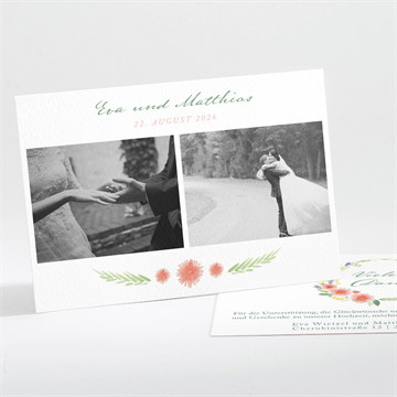 Dankeskarte Hochzeit blume