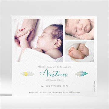 Geburtskarte Kleiner Indianer - Vue 2