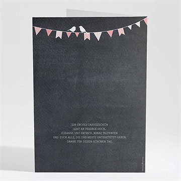 Kirchenheft Taufe Kreidetafel Girly - vue 4