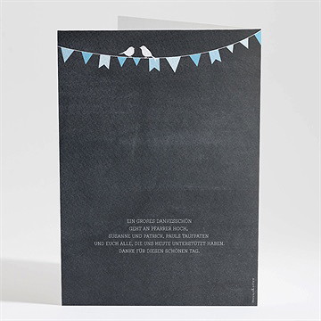 Kirchenheft Taufe Kreidetafel Boy - vue 4