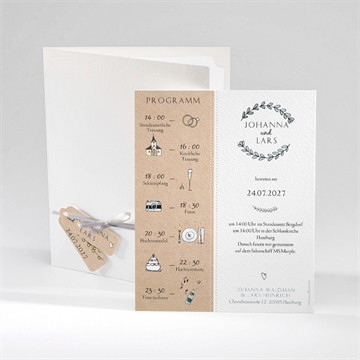 Hochzeitseinladung perfekt geplant