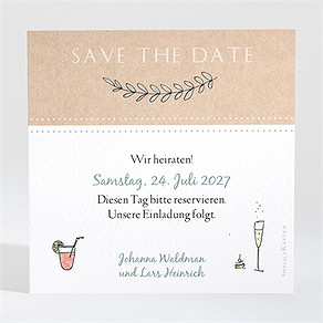 Save the Date Karte perfekt geplant 2