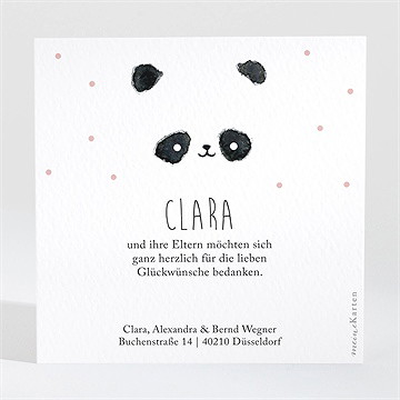 Dankeskarte Geburt Sanfter Blick - Vue 2