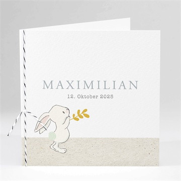 Geburtskarte Häschen für dich