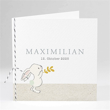 Geburtskarte häschen für dich