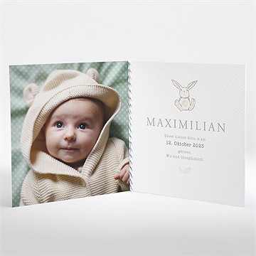 Geburtskarte häschen für dich - vue 2