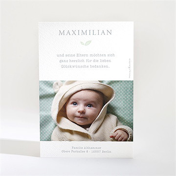 Dankeskarte Geburt häschen für dich - Vue 2