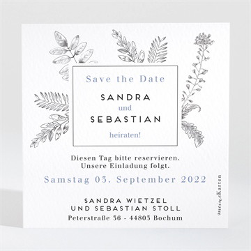 Save the Date Karte herbarium