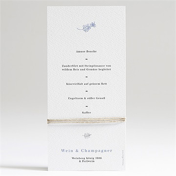 Menükarte Hochzeit Herbarium - Vue 2