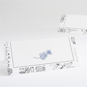 Tischkarte Hochzeit herbarium