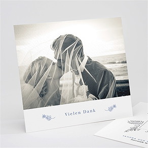 Dankeskarte Hochzeit herbarium