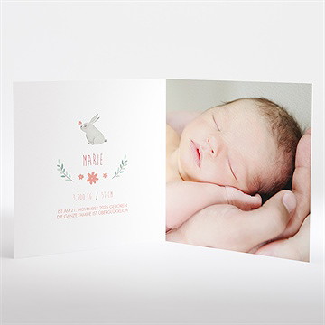 Geburtskarte Unsere Blume - Vue 2