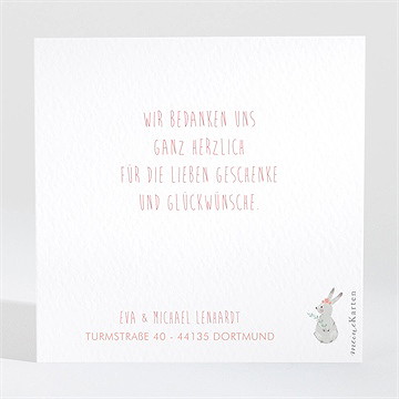 Dankeskarte Geburt Unsere Blume - Vue 2